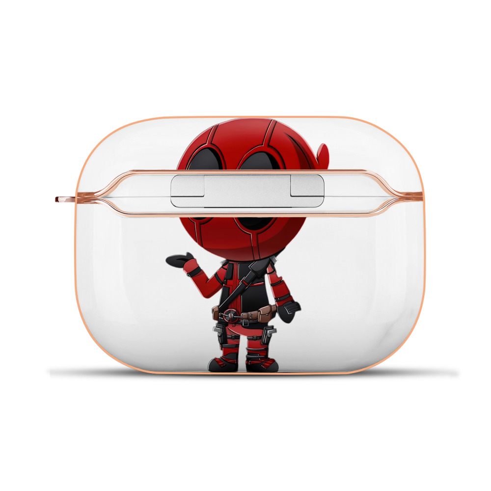 （画像用） Deadpool デッドプール 【AirPods Pro用】ハードシェル保護ケース｜耐衝撃・防指紋・カラビナ付き商品仕様