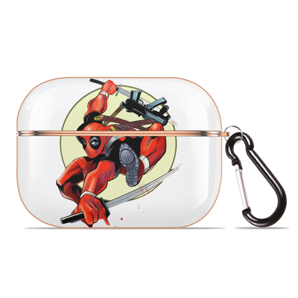 （画像用） Deadpool デッドプール 【AirPods Pro用】ハードシェル保護ケース｜耐衝撃・防指紋・カラビナ付き商品仕様