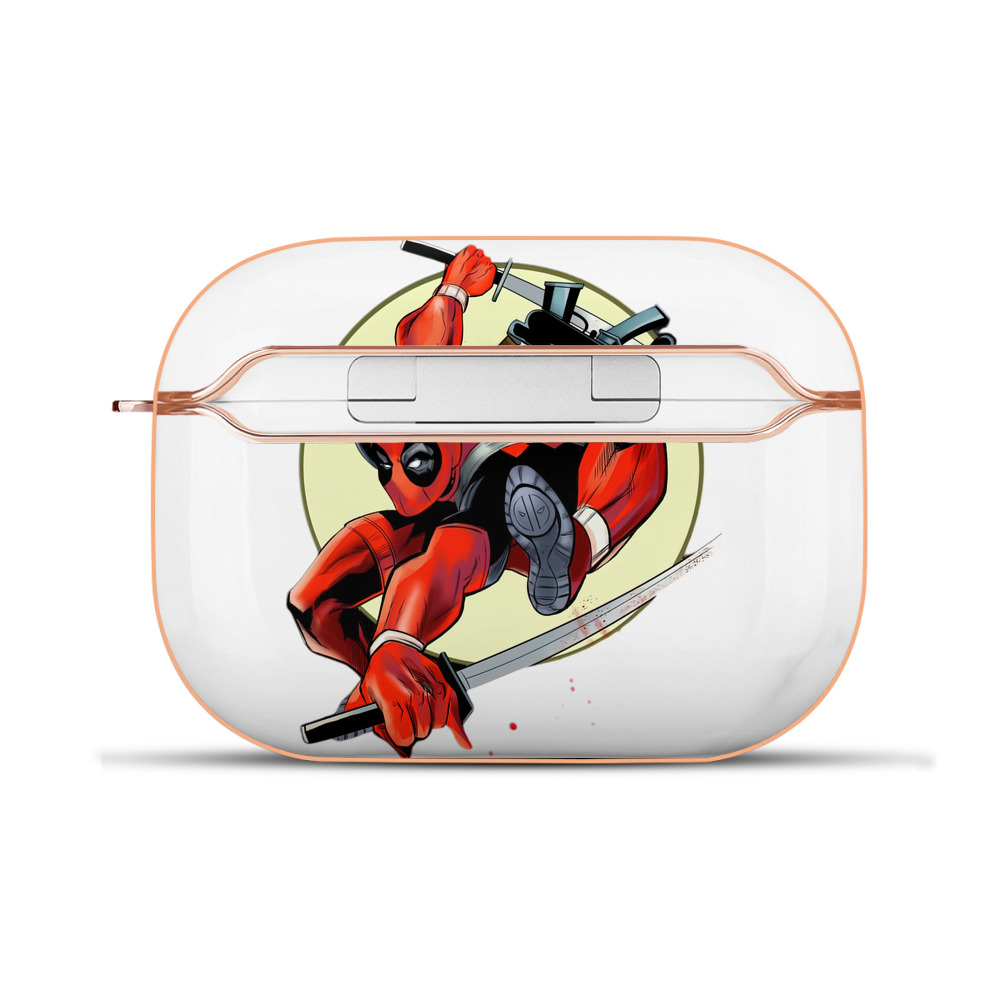 （画像用） Deadpool デッドプール 【AirPods Pro用】ハードシェル保護ケース｜耐衝撃・防指紋・カラビナ付き商品仕様