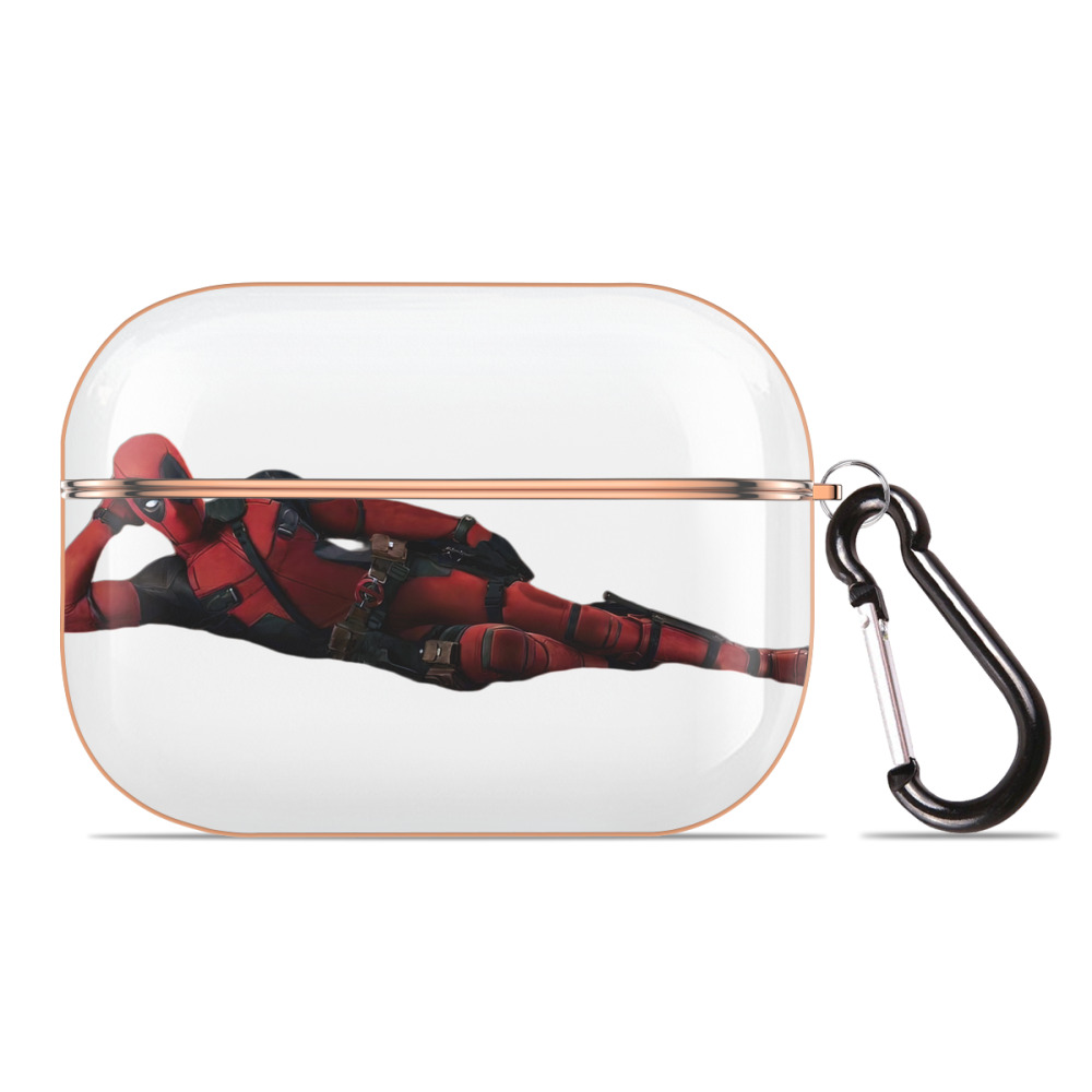 （画像用） Deadpool デッドプール 【AirPods Pro用】ハードシェル保護ケース｜耐衝撃・防指紋・カラビナ付き商品仕様