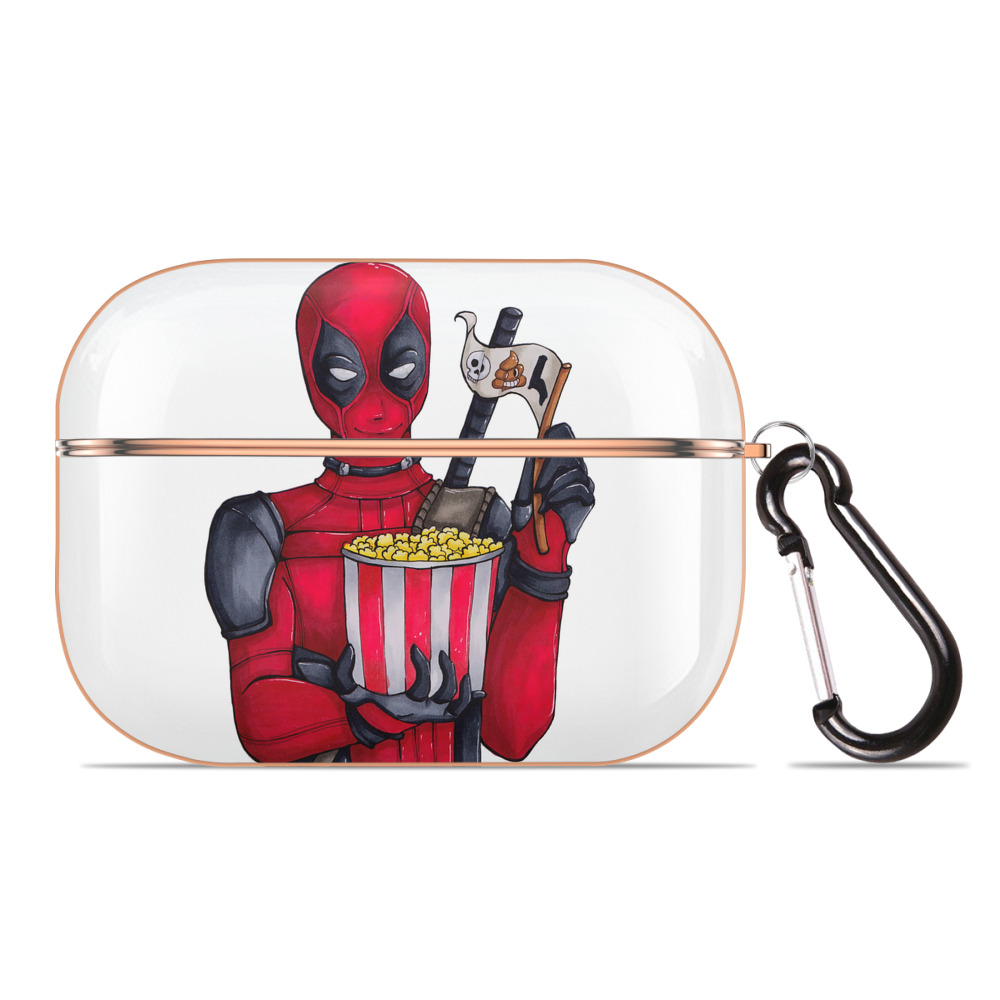 （画像用） Deadpool デッドプール 【AirPods Pro用】ハードシェル保護ケース｜耐衝撃・防指紋・カラビナ付き商品仕様