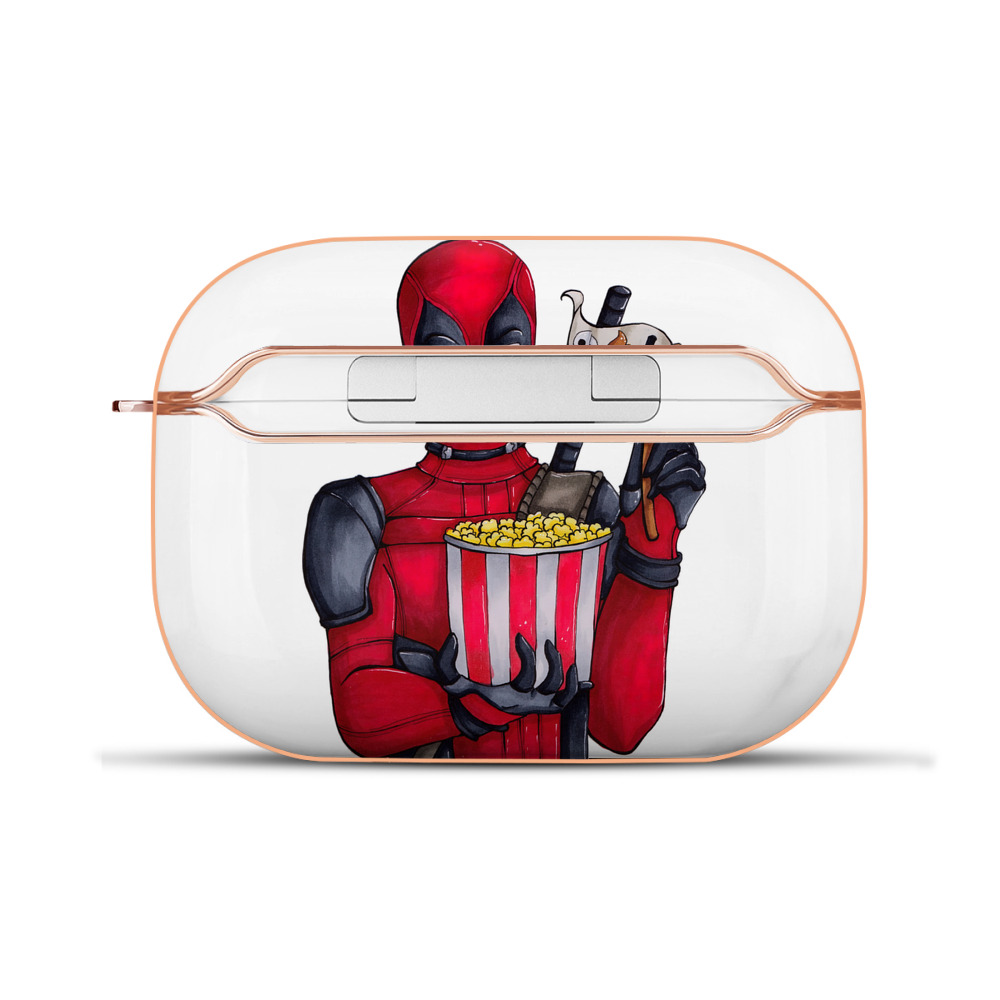 （画像用） Deadpool デッドプール 【AirPods Pro用】ハードシェル保護ケース｜耐衝撃・防指紋・カラビナ付き商品仕様
