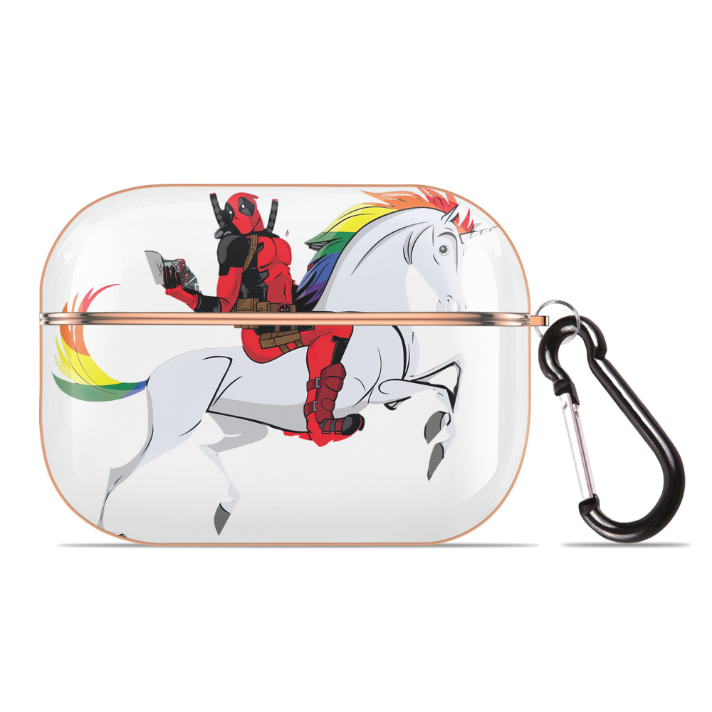 （画像用） Deadpool デッドプール 【AirPods Pro用】ハードシェル保護ケース｜耐衝撃・防指紋・カラビナ付き商品仕様