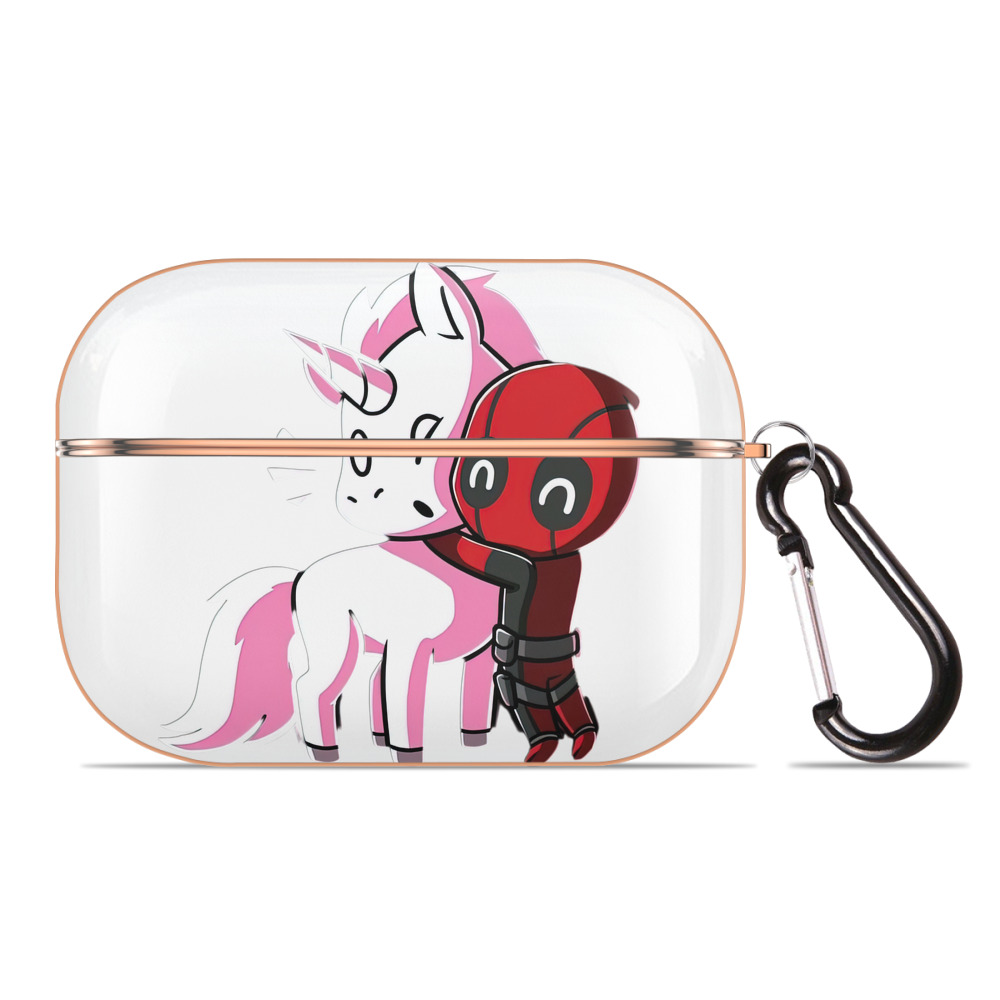 （画像用） Deadpool デッドプール 【AirPods Pro用】ハードシェル保護ケース｜耐衝撃・防指紋・カラビナ付き商品仕様