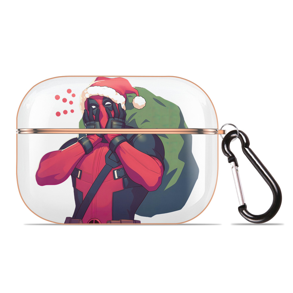 （画像用） Deadpool デッドプール 【AirPods Pro用】ハードシェル保護ケース｜耐衝撃・防指紋・カラビナ付き商品仕様