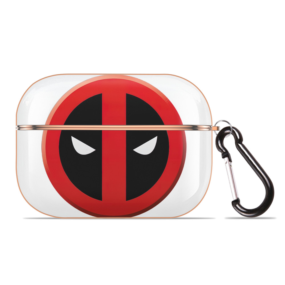 （画像用） Deadpool デッドプール 【AirPods Pro用】ハードシェル保護ケース｜耐衝撃・防指紋・カラビナ付き商品仕様