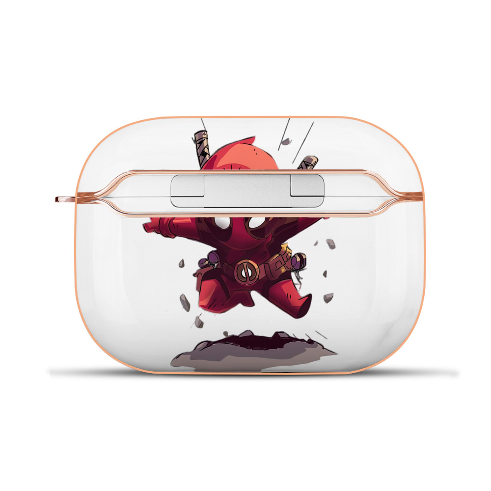 （画像用） Deadpool デッドプール 【AirPods Pro用】ハードシェル保護ケース｜耐衝撃・防指紋・カラビナ付き商品仕様