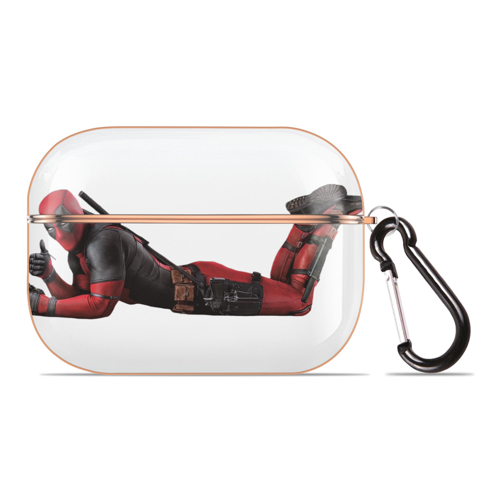 （画像用） Deadpool デッドプール 【AirPods Pro用】ハードシェル保護ケース｜耐衝撃・防指紋・カラビナ付き商品仕様