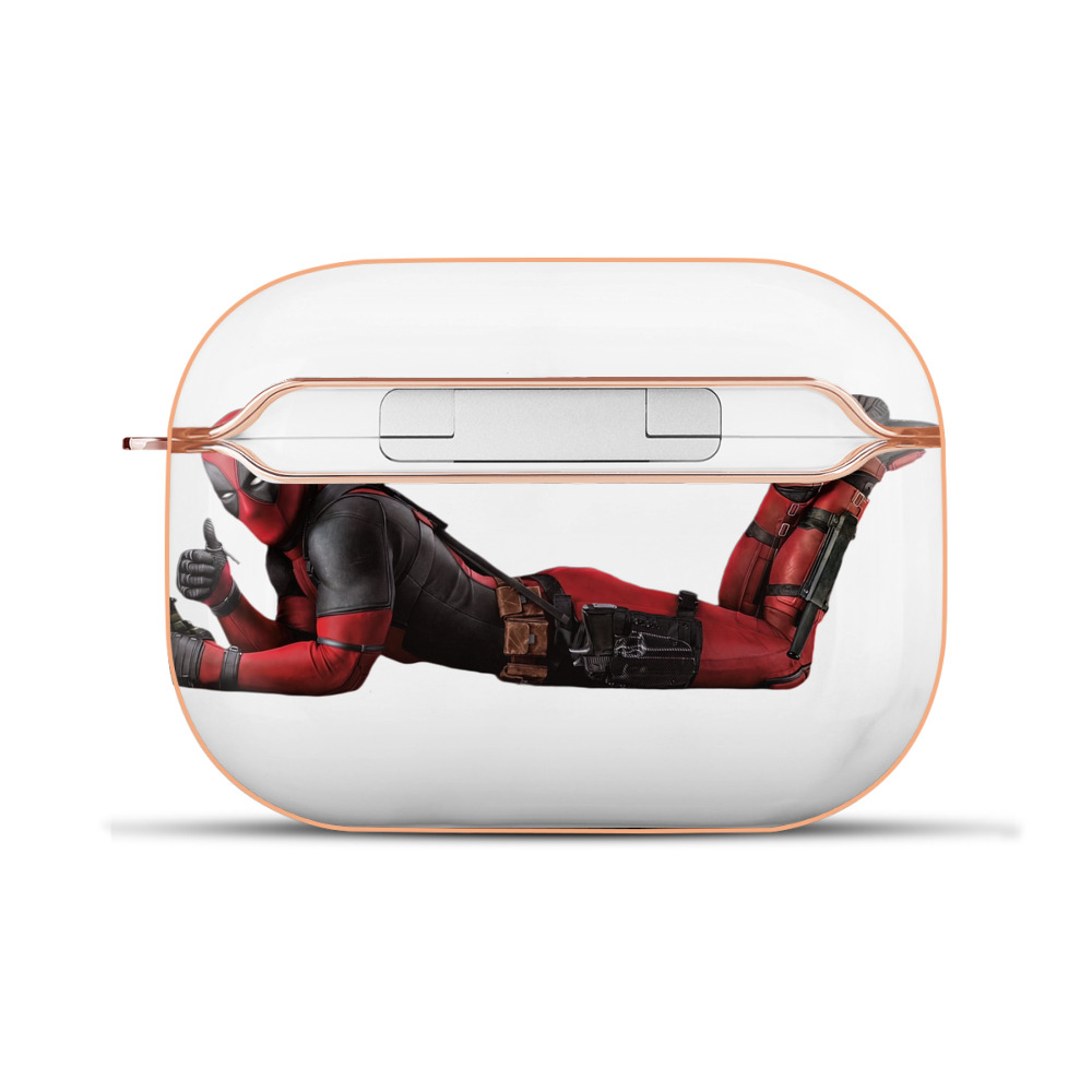 （画像用） Deadpool デッドプール 【AirPods Pro用】ハードシェル保護ケース｜耐衝撃・防指紋・カラビナ付き商品仕様