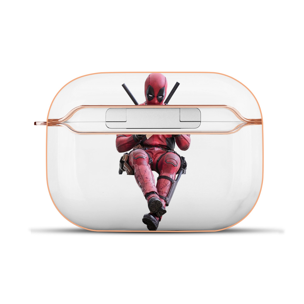 （画像用） Deadpool デッドプール 【AirPods Pro用】ハードシェル保護ケース｜耐衝撃・防指紋・カラビナ付き商品仕様