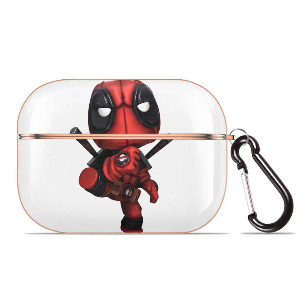 （画像用） Deadpool デッドプール 【AirPods Pro用】ハードシェル保護ケース｜耐衝撃・防指紋・カラビナ付き商品仕様