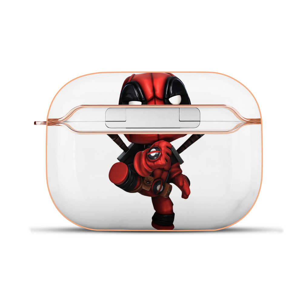 （画像用） Deadpool デッドプール 【AirPods Pro用】ハードシェル保護ケース｜耐衝撃・防指紋・カラビナ付き商品仕様