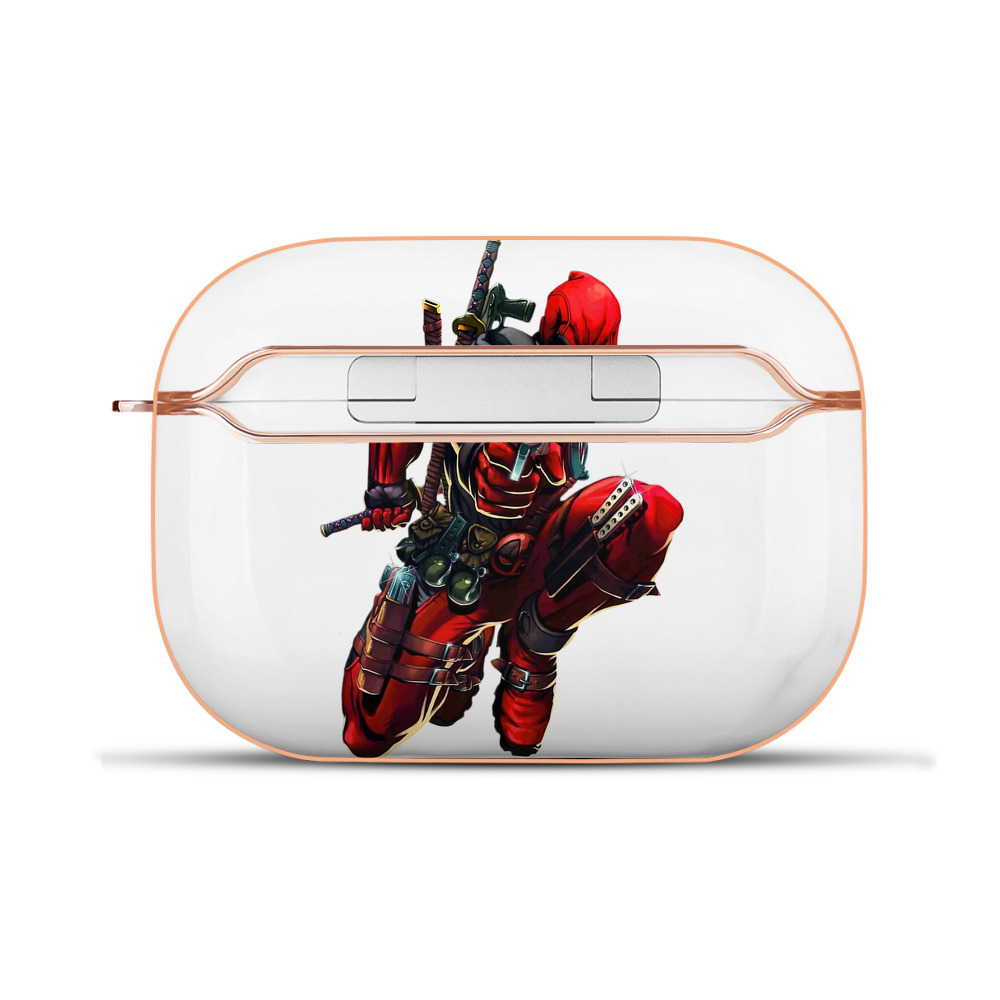 （画像用） Deadpool デッドプール 【AirPods Pro用】ハードシェル保護ケース｜耐衝撃・防指紋・カラビナ付き商品仕様