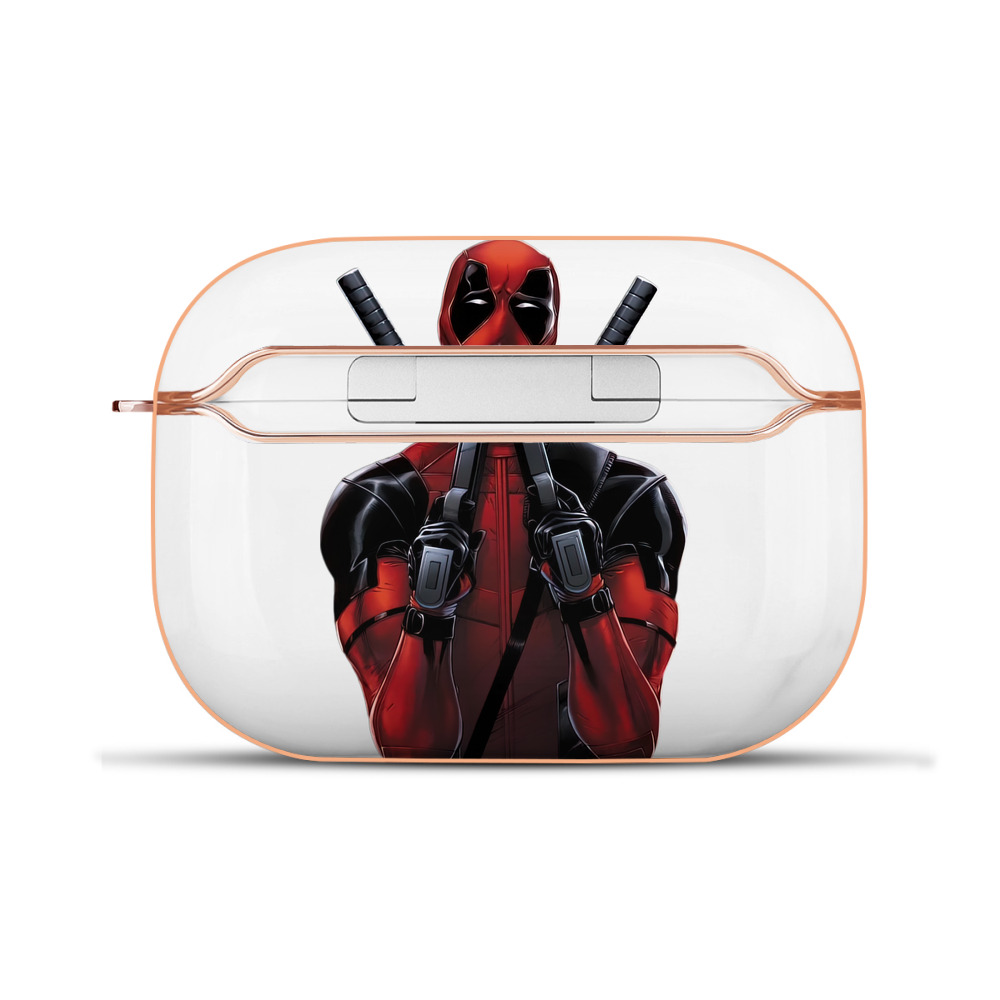 （画像用） Deadpool デッドプール 【AirPods Pro用】ハードシェル保護ケース｜耐衝撃・防指紋・カラビナ付き商品仕様