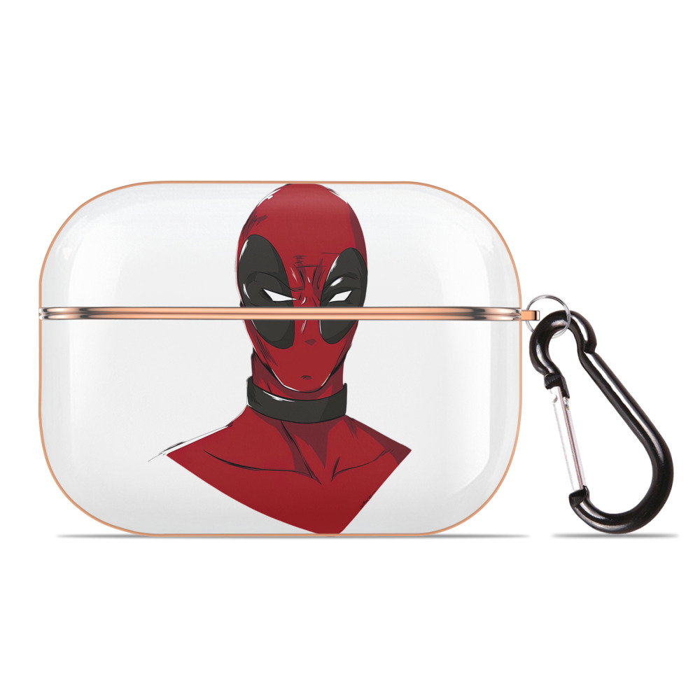（画像用） Deadpool デッドプール 【AirPods Pro用】ハードシェル保護ケース｜耐衝撃・防指紋・カラビナ付き商品仕様