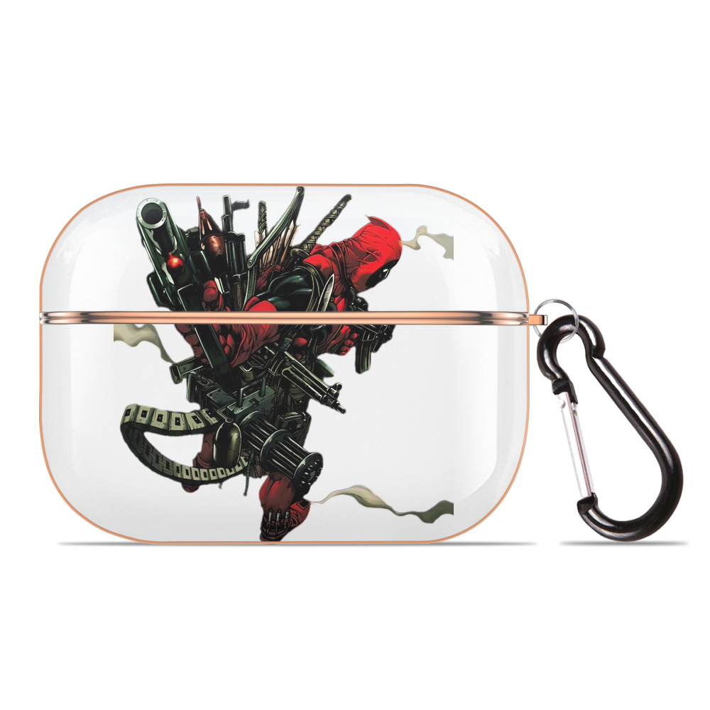 （画像用） Deadpool デッドプール 【AirPods Pro用】ハードシェル保護ケース｜耐衝撃・防指紋・カラビナ付き商品仕様