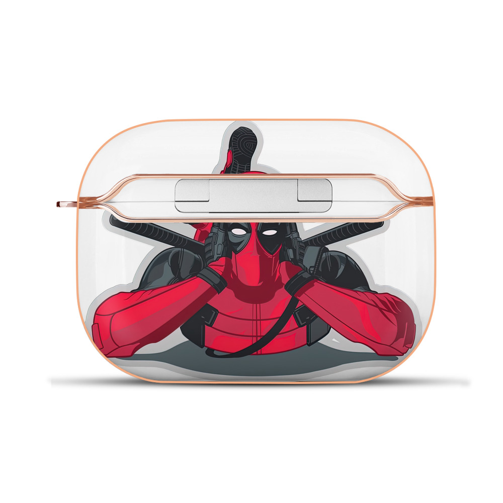 （画像用） Deadpool デッドプール 【AirPods Pro用】ハードシェル保護ケース｜耐衝撃・防指紋・カラビナ付き商品仕様