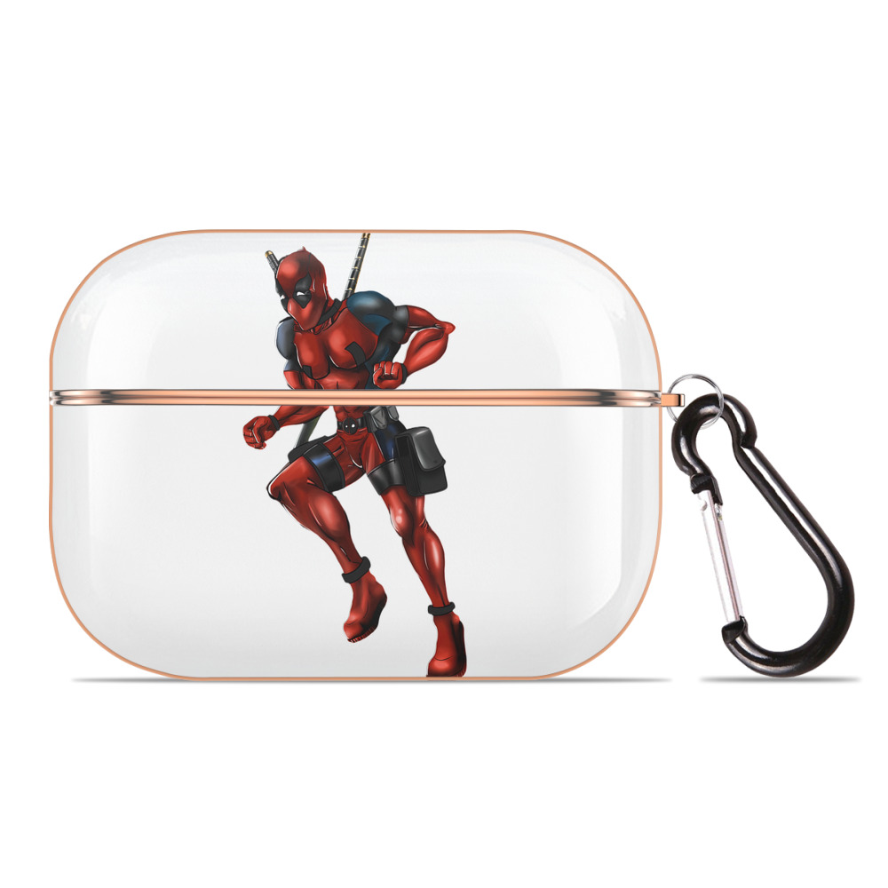 （画像用） Deadpool デッドプール 【AirPods Pro用】ハードシェル保護ケース｜耐衝撃・防指紋・カラビナ付き商品仕様