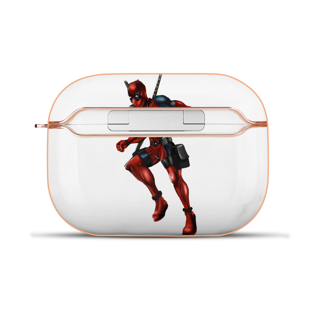 （画像用） Deadpool デッドプール 【AirPods Pro用】ハードシェル保護ケース｜耐衝撃・防指紋・カラビナ付き商品仕様