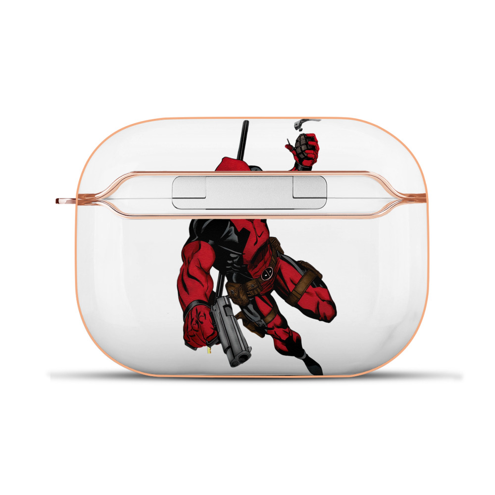（画像用） Deadpool デッドプール 【AirPods Pro用】ハードシェル保護ケース｜耐衝撃・防指紋・カラビナ付き商品仕様