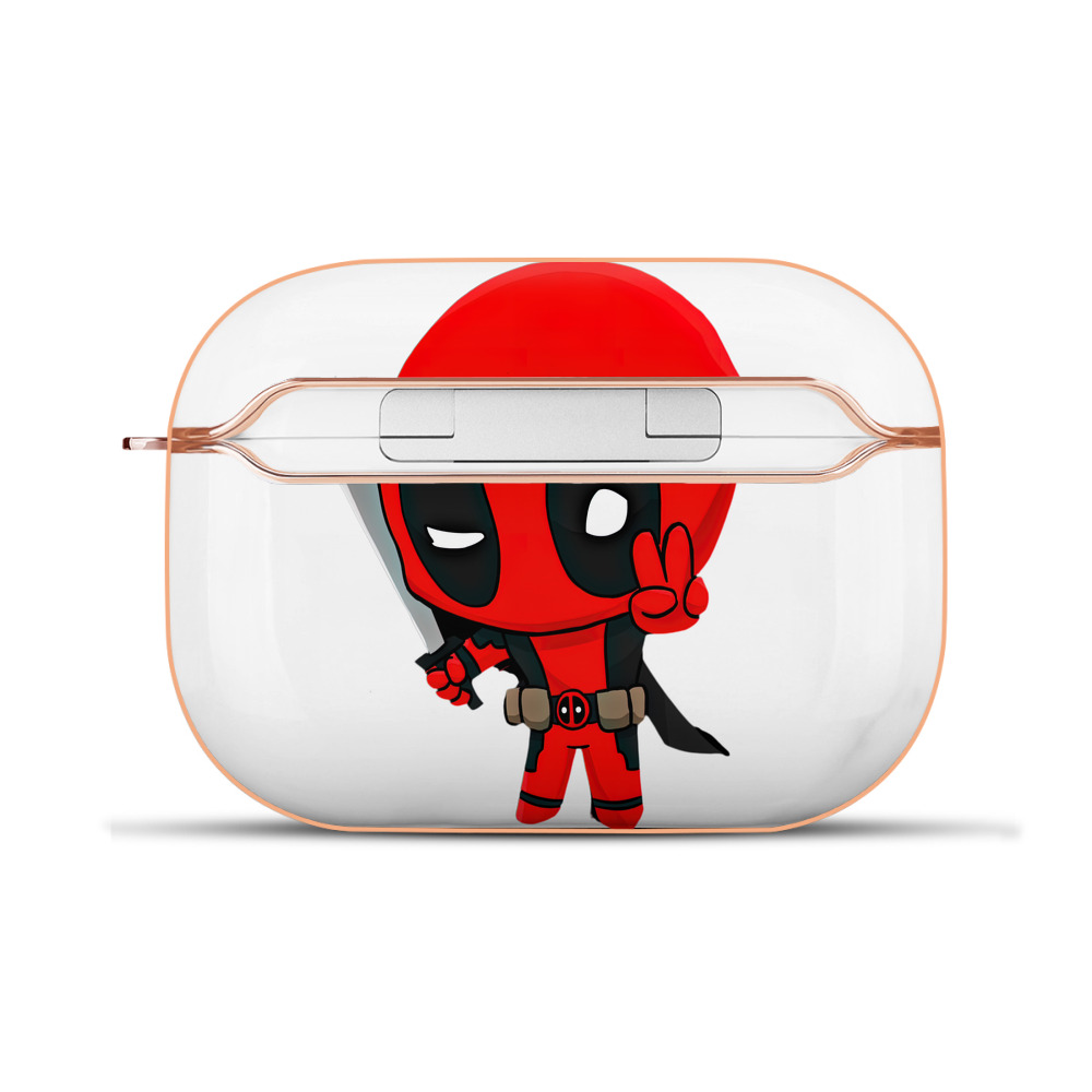（画像用） Deadpool デッドプール 【AirPods Pro用】ハードシェル保護ケース｜耐衝撃・防指紋・カラビナ付き商品仕様