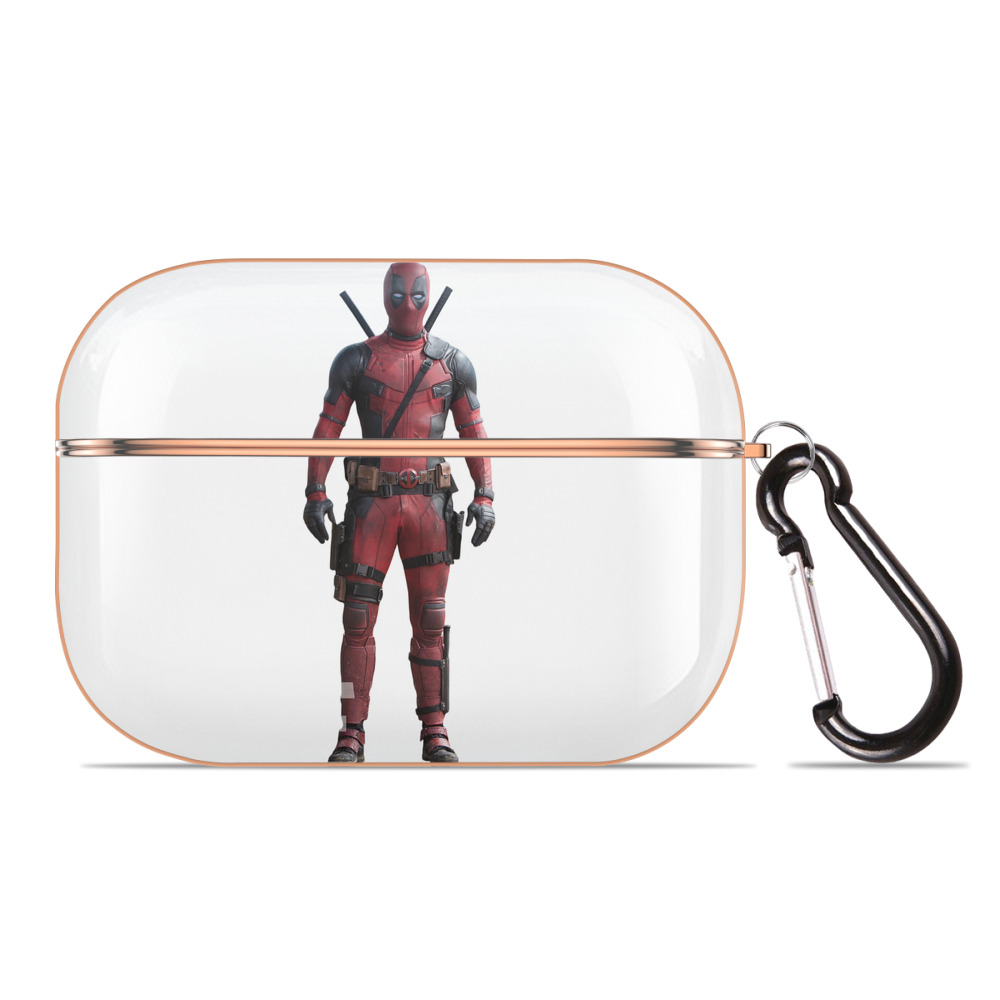（画像用） Deadpool デッドプール 【AirPods Pro用】ハードシェル保護ケース｜耐衝撃・防指紋・カラビナ付き商品仕様