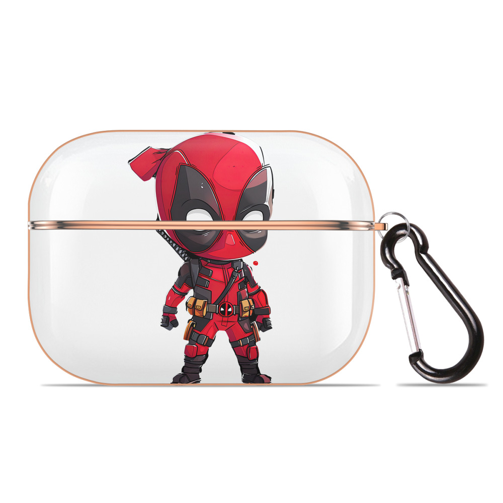 （画像用） Deadpool デッドプール 【AirPods Pro用】ハードシェル保護ケース｜耐衝撃・防指紋・カラビナ付き商品仕様