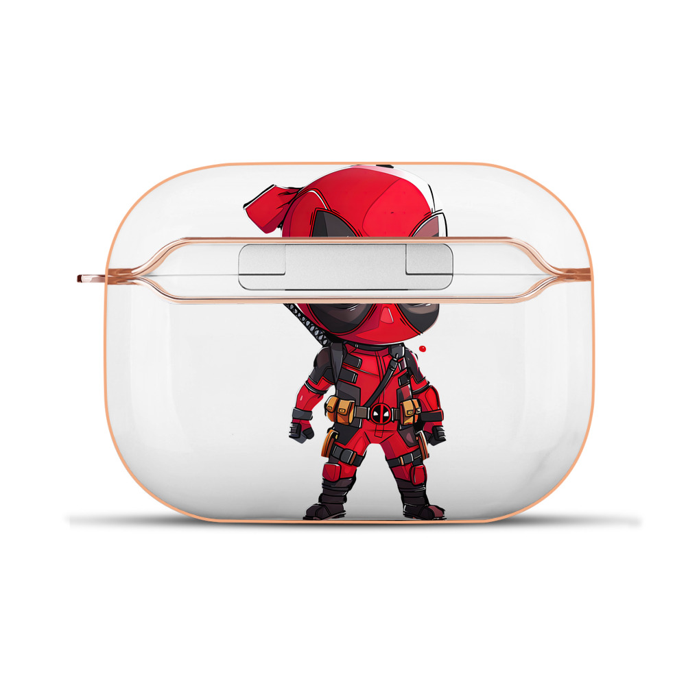 （画像用） Deadpool デッドプール 【AirPods Pro用】ハードシェル保護ケース｜耐衝撃・防指紋・カラビナ付き商品仕様