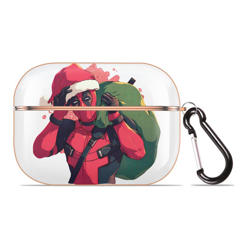 （画像用） Deadpool デッドプール 【AirPods Pro用】ハードシェル保護ケース｜耐衝撃・防指紋・カラビナ付き商品仕様