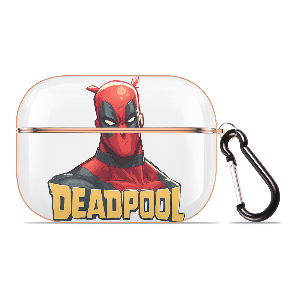 （画像用） Deadpool デッドプール 【AirPods Pro用】ハードシェル保護ケース｜耐衝撃・防指紋・カラビナ付き商品仕様