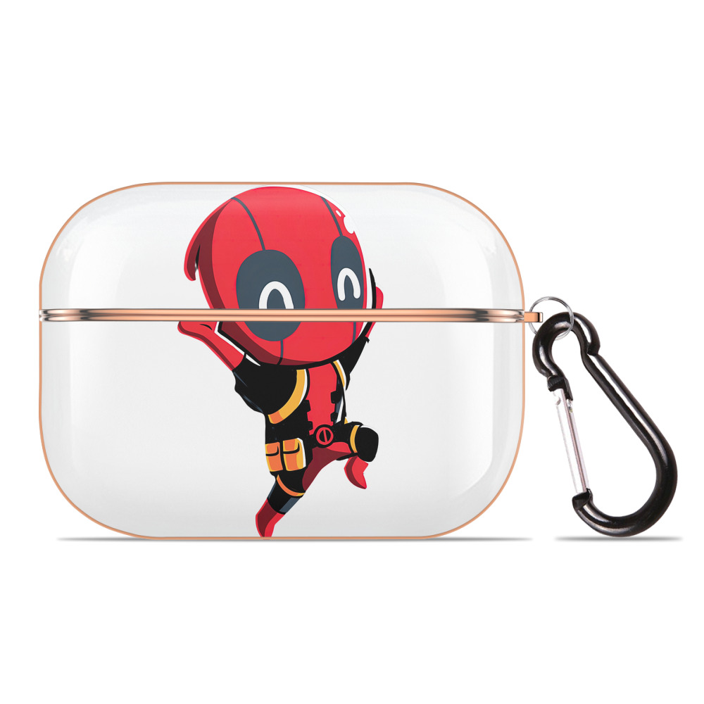 （画像用） Deadpool デッドプール 【AirPods Pro用】ハードシェル保護ケース｜耐衝撃・防指紋・カラビナ付き商品仕様