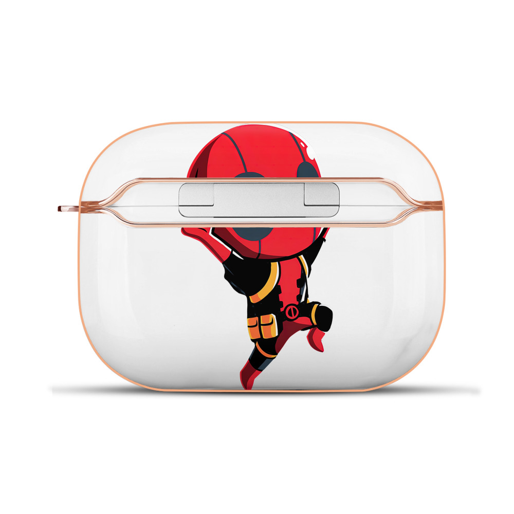（画像用） Deadpool デッドプール 【AirPods Pro用】ハードシェル保護ケース｜耐衝撃・防指紋・カラビナ付き商品仕様