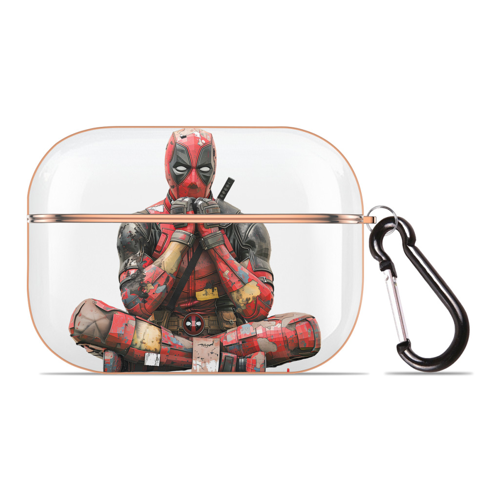 （画像用） Deadpool デッドプール 【AirPods Pro用】ハードシェル保護ケース｜耐衝撃・防指紋・カラビナ付き商品仕様
