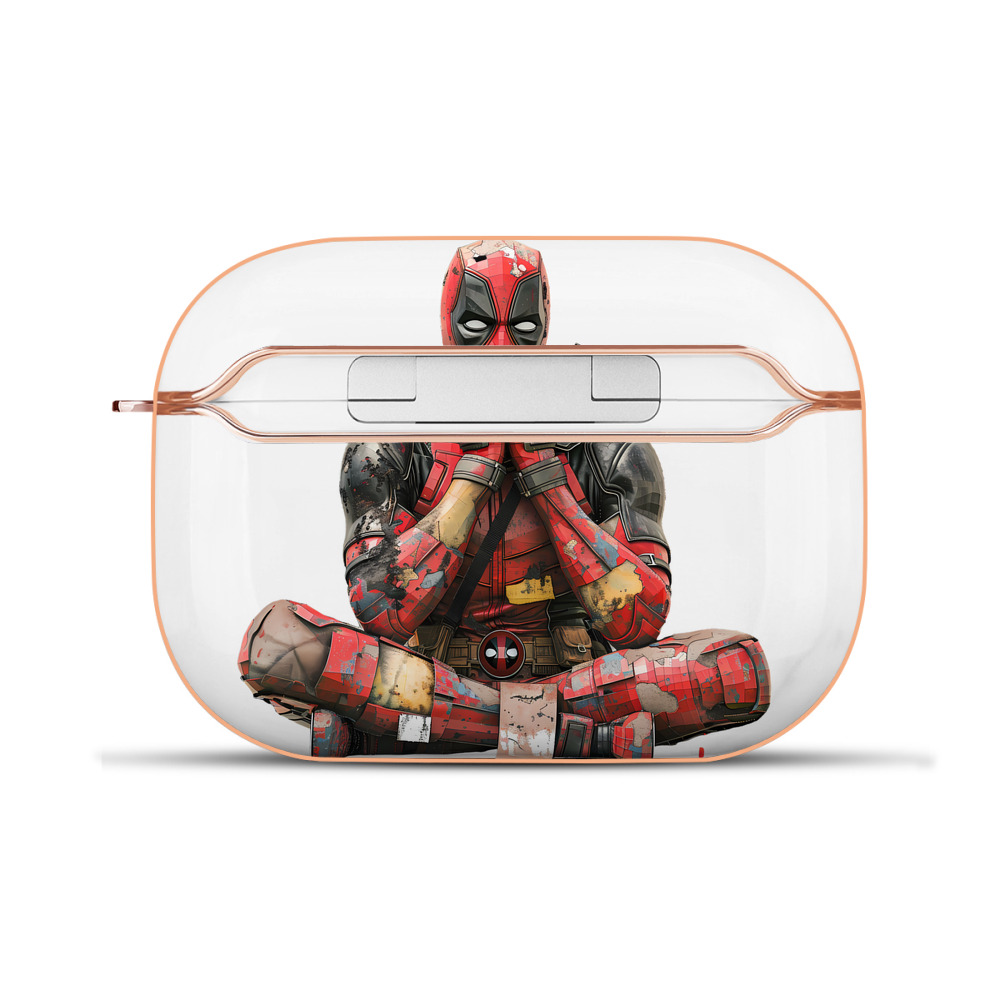 （画像用） Deadpool デッドプール 【AirPods Pro用】ハードシェル保護ケース｜耐衝撃・防指紋・カラビナ付き商品仕様