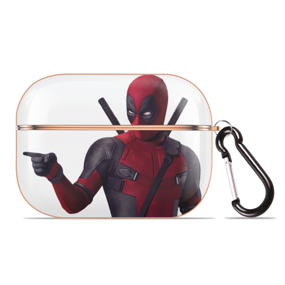 （画像用） Deadpool デッドプール 【AirPods Pro用】ハードシェル保護ケース｜耐衝撃・防指紋・カラビナ付き商品仕様