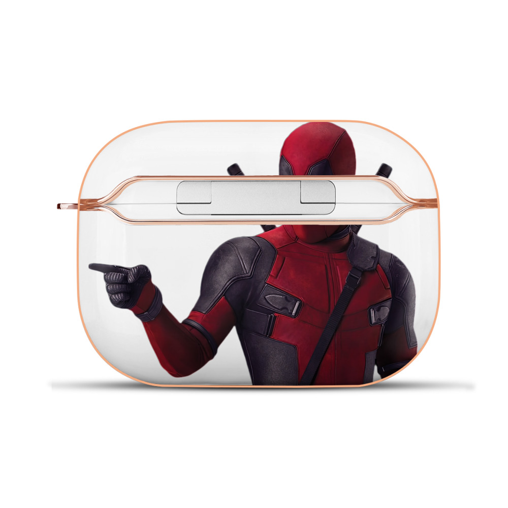 （画像用） Deadpool デッドプール 【AirPods Pro用】ハードシェル保護ケース｜耐衝撃・防指紋・カラビナ付き商品仕様