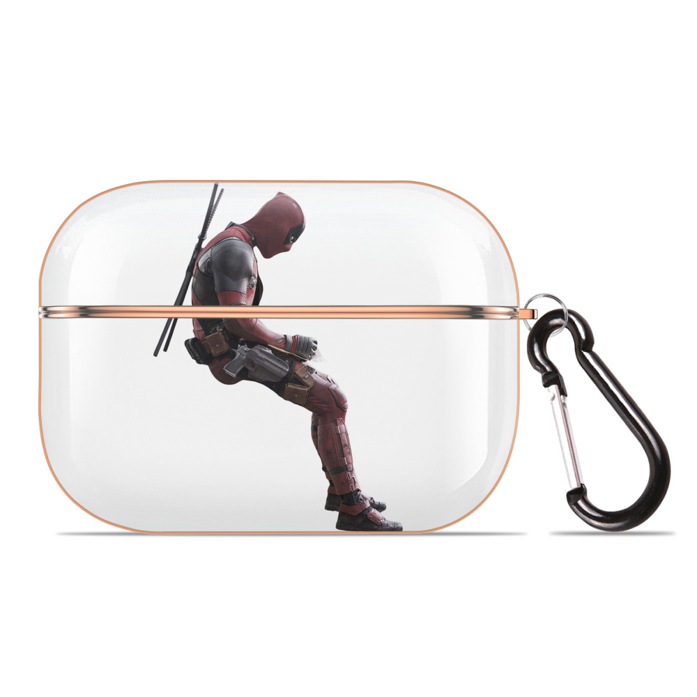 （画像用） Deadpool デッドプール 【AirPods Pro用】ハードシェル保護ケース｜耐衝撃・防指紋・カラビナ付き商品仕様