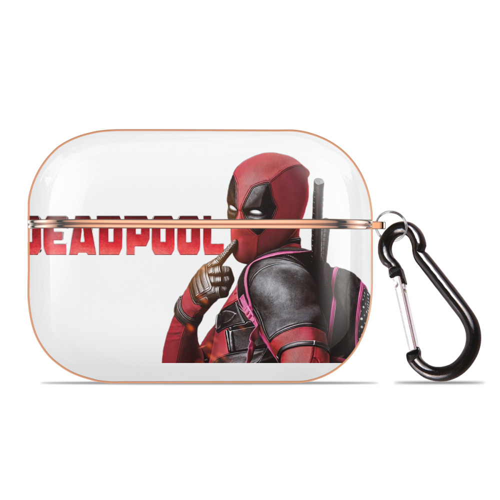 （画像用） Deadpool デッドプール 【AirPods Pro用】ハードシェル保護ケース｜耐衝撃・防指紋・カラビナ付き商品仕様