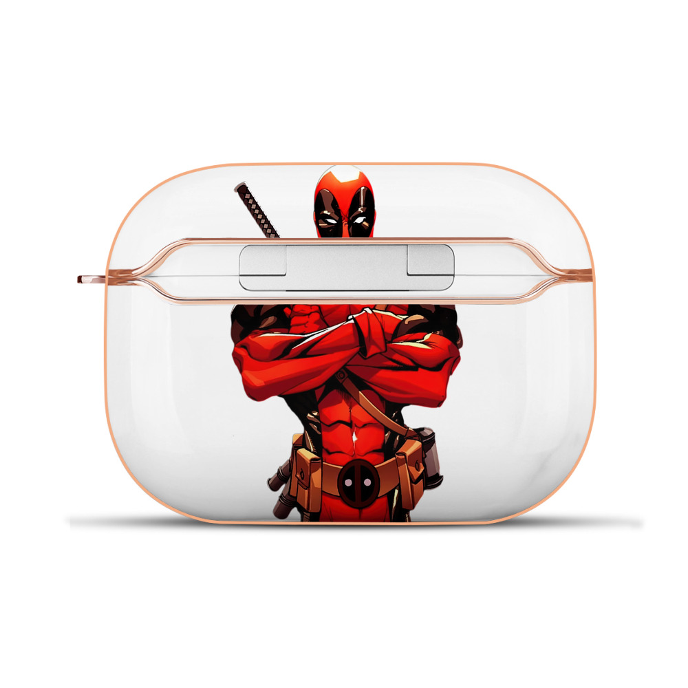 （画像用） Deadpool デッドプール 【AirPods Pro用】ハードシェル保護ケース｜耐衝撃・防指紋・カラビナ付き商品仕様