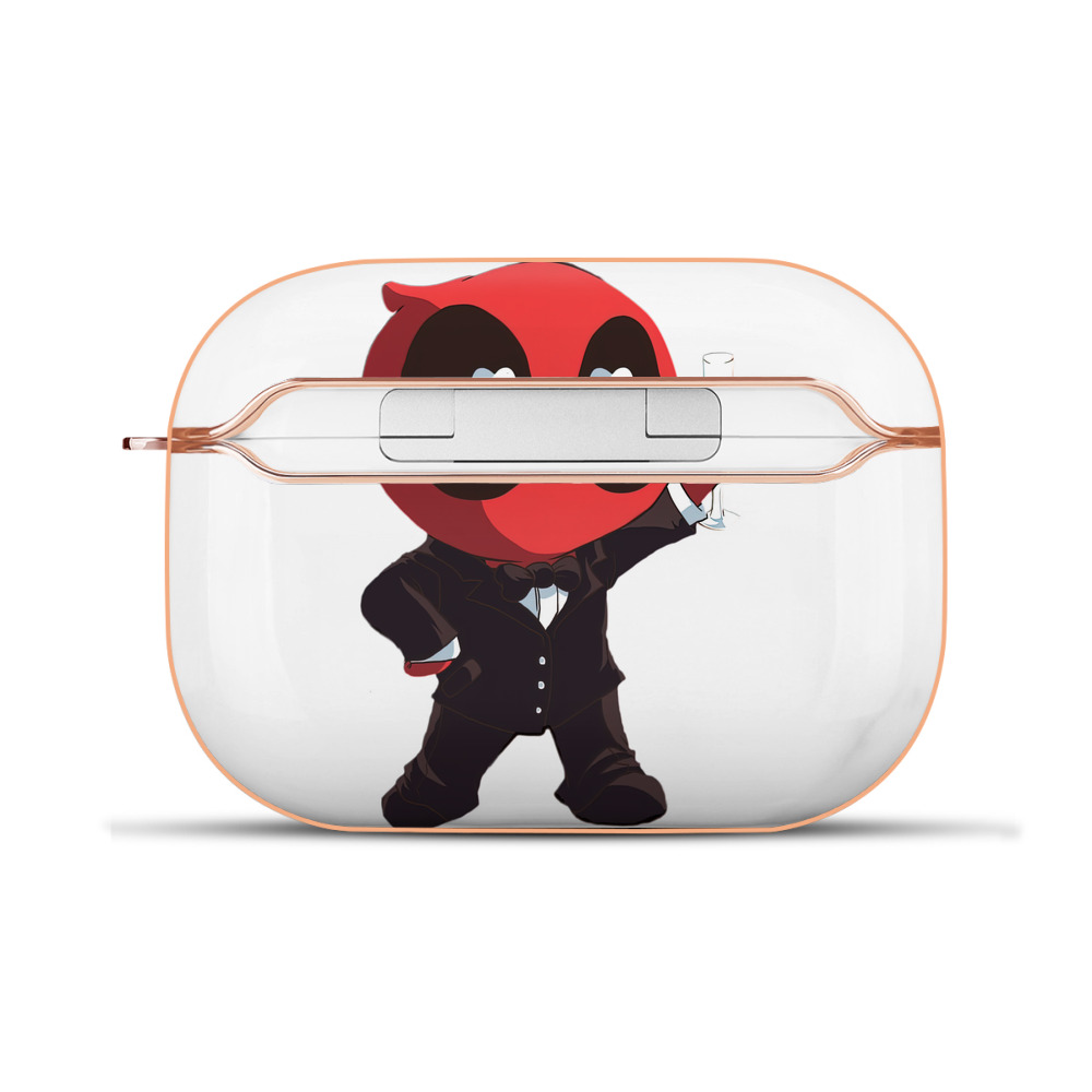 （画像用） Deadpool デッドプール 【AirPods Pro用】ハードシェル保護ケース｜耐衝撃・防指紋・カラビナ付き商品仕様