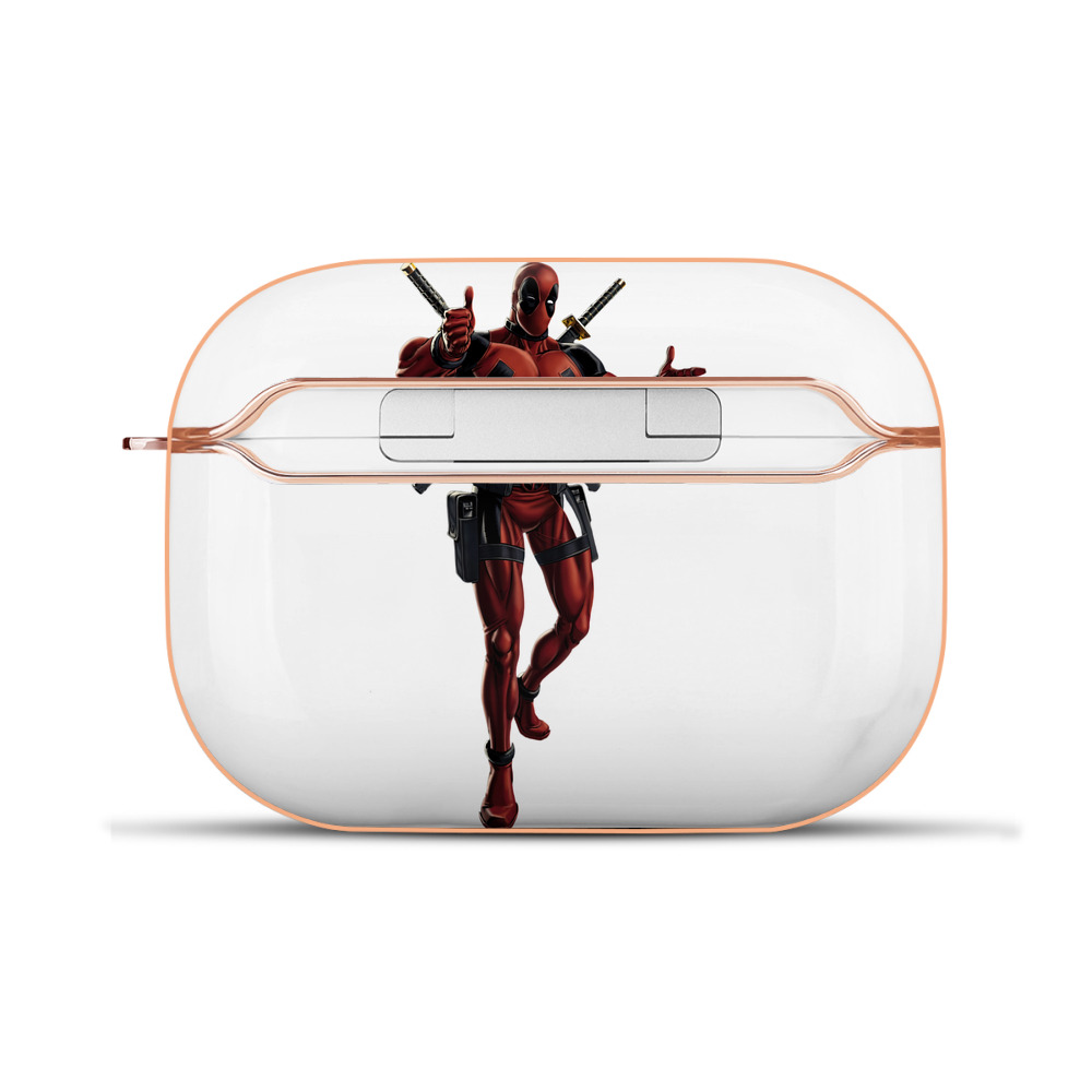 （画像用） Deadpool デッドプール 【AirPods Pro用】ハードシェル保護ケース｜耐衝撃・防指紋・カラビナ付き商品仕様