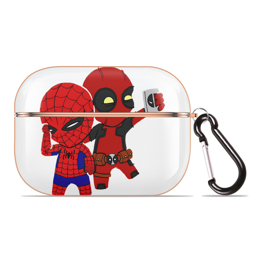 （画像用） Deadpool デッドプール 【AirPods Pro用】ハードシェル保護ケース｜耐衝撃・防指紋・カラビナ付き商品仕様