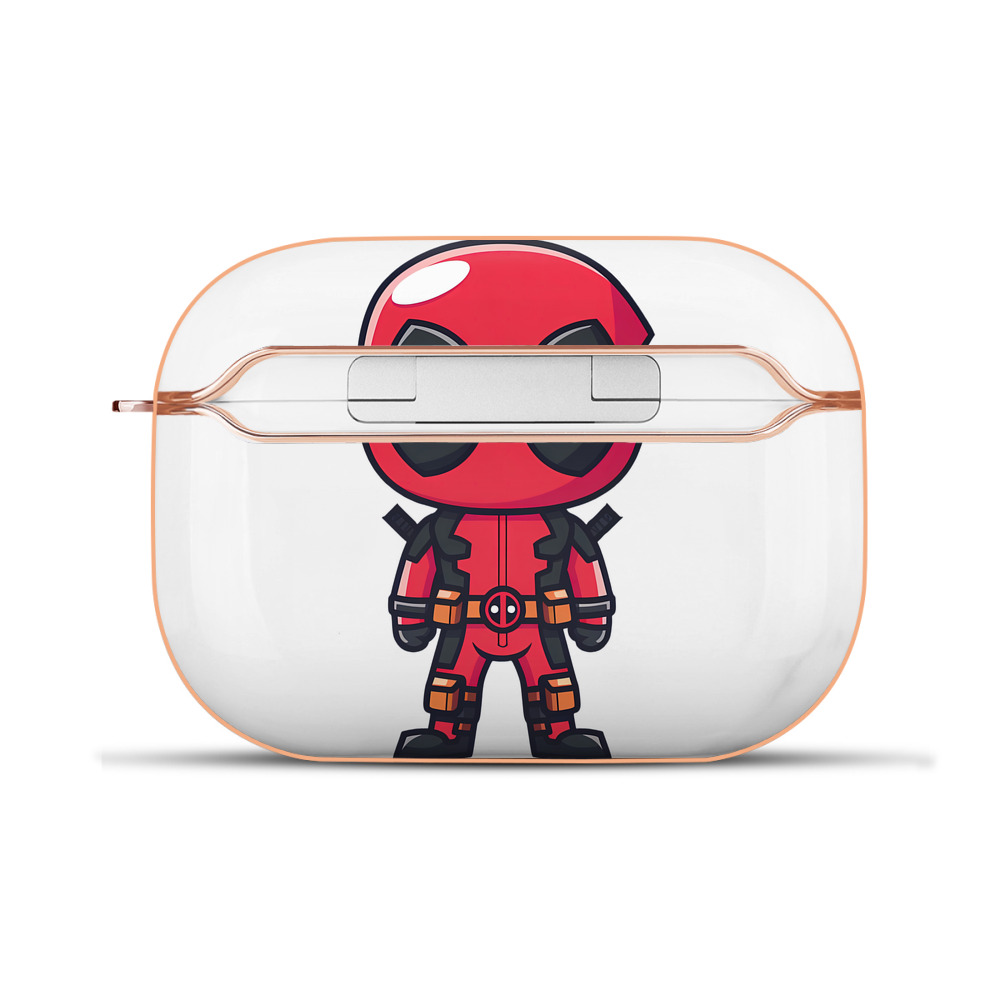 （画像用） Deadpool デッドプール 【AirPods Pro用】ハードシェル保護ケース｜耐衝撃・防指紋・カラビナ付き商品仕様