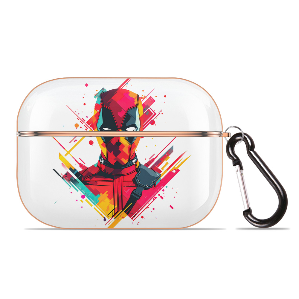 （画像用） Deadpool デッドプール 【AirPods Pro用】ハードシェル保護ケース｜耐衝撃・防指紋・カラビナ付き商品仕様