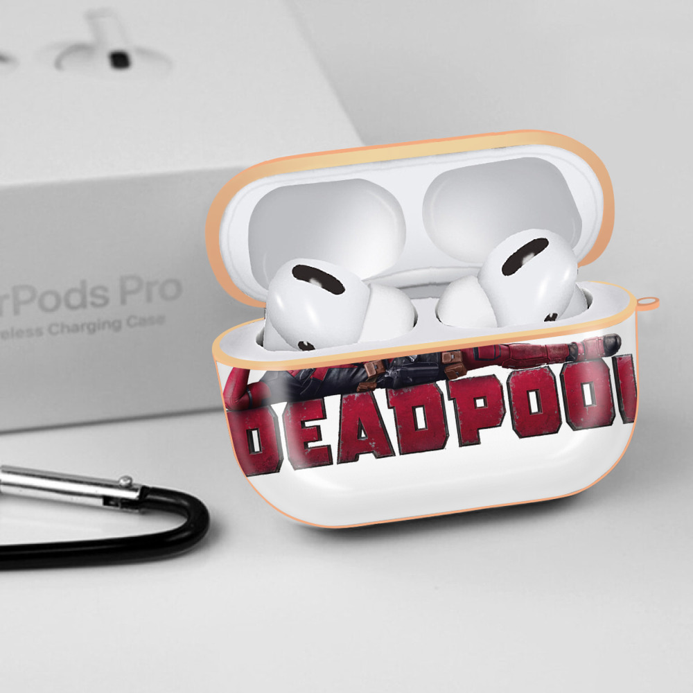 Deadpool デッドプール 【AirPods Pro用】ハードシェル保護ケース｜耐衝撃・防指紋・カラビナ付き商品仕様