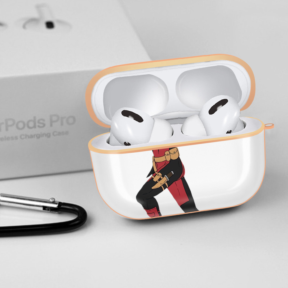 Deadpool デッドプール 【AirPods Pro用】ハードシェル保護ケース｜耐衝撃・防指紋・カラビナ付き商品仕様