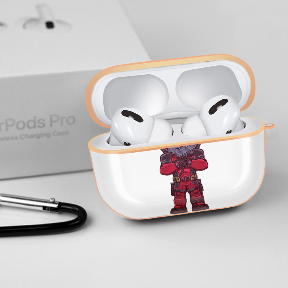 Deadpool デッドプール 【AirPods Pro用】ハードシェル保護ケース｜耐衝撃・防指紋・カラビナ付き商品仕様
