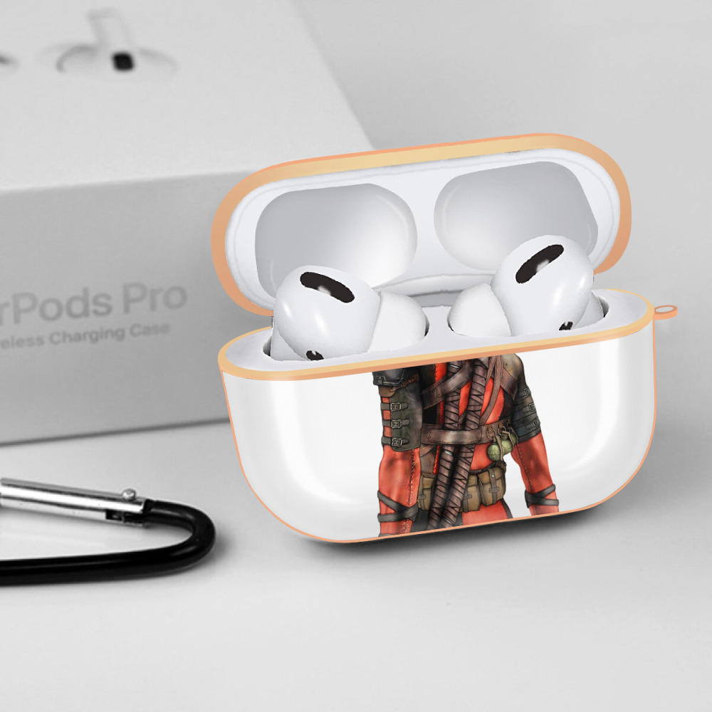 Deadpool デッドプール 【AirPods Pro用】ハードシェル保護ケース｜耐衝撃・防指紋・カラビナ付き商品仕様