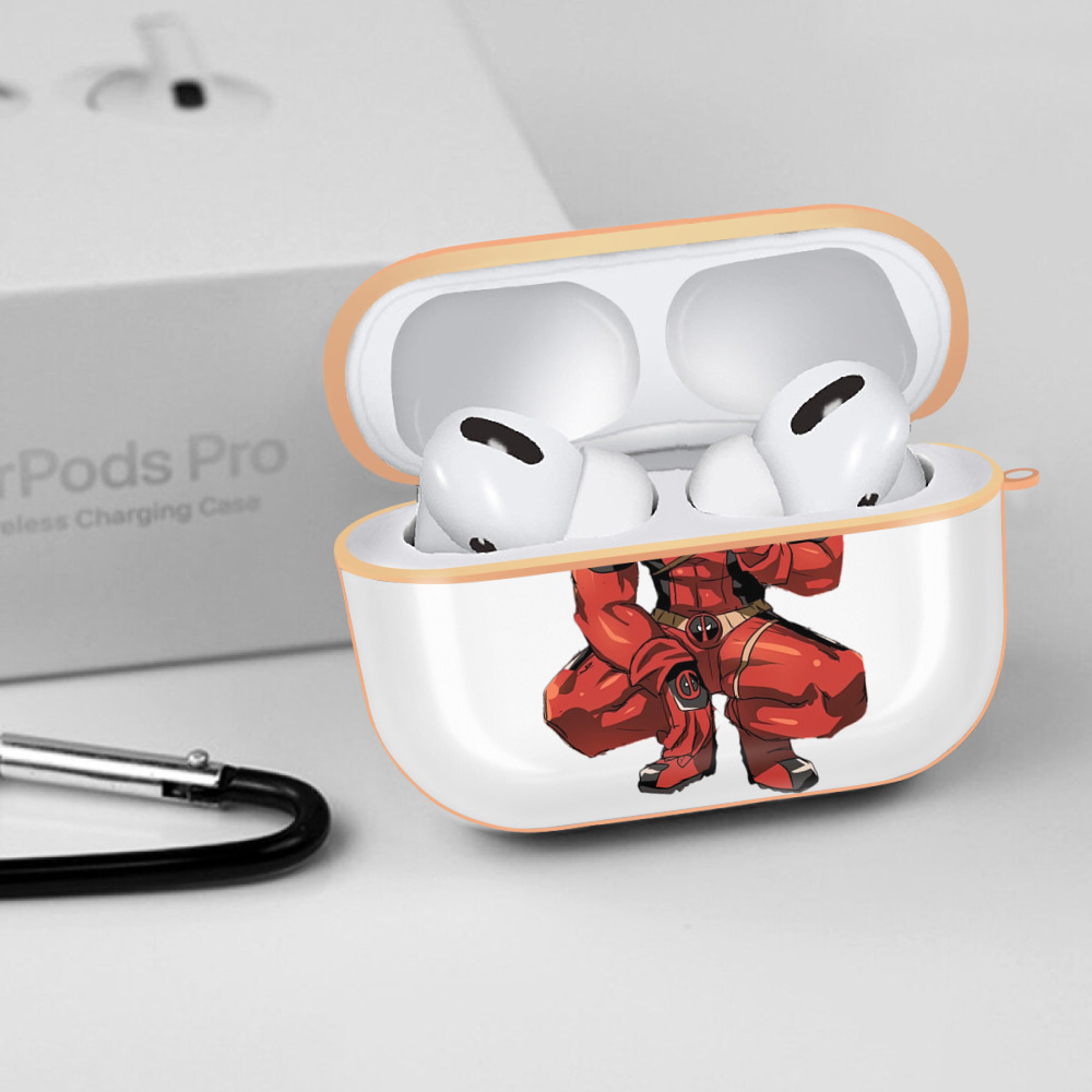 Deadpool デッドプール 【AirPods Pro用】ハードシェル保護ケース｜耐衝撃・防指紋・カラビナ付き商品仕様