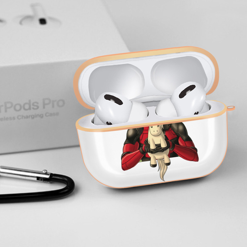 Deadpool デッドプール 【AirPods Pro用】ハードシェル保護ケース｜耐衝撃・防指紋・カラビナ付き商品仕様